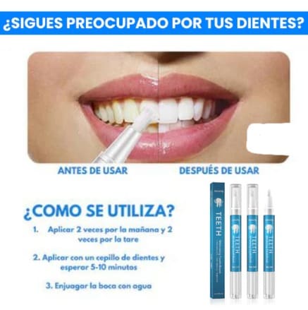 LAPIZ BLANQUEADOR DE DIENTES