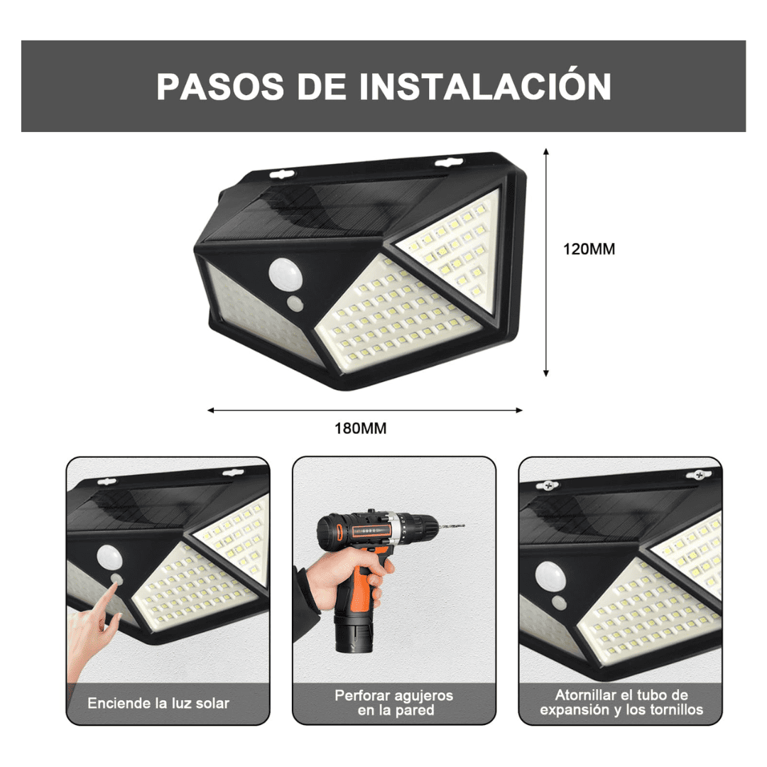 LUMINEX™ X2 LAMPARAS SOLARES CON SENSOR DE MOVIMIENTO